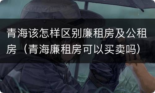 青海该怎样区别廉租房及公租房（青海廉租房可以买卖吗）