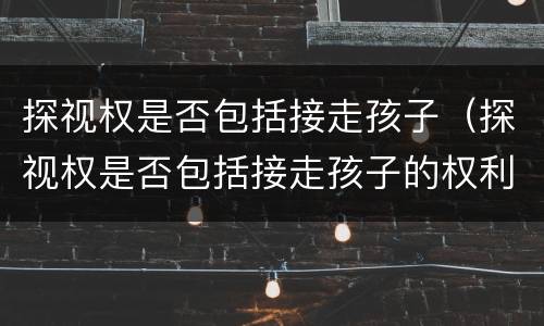 探视权是否包括接走孩子（探视权是否包括接走孩子的权利）