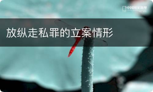 放纵走私罪的立案情形