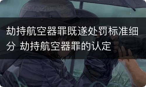 劫持航空器罪既遂处罚标准细分 劫持航空器罪的认定