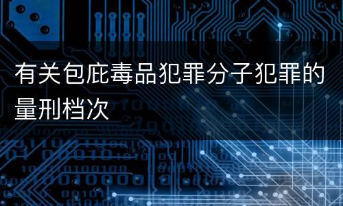 有关包庇毒品犯罪分子犯罪的量刑档次