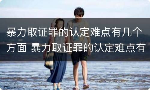 暴力取证罪的认定难点有几个方面 暴力取证罪的认定难点有几个方面内容