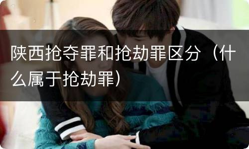 陕西抢夺罪和抢劫罪区分（什么属于抢劫罪）