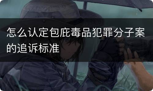 怎么认定包庇毒品犯罪分子案的追诉标准