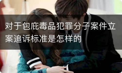 对于包庇毒品犯罪分子案件立案追诉标准是怎样的