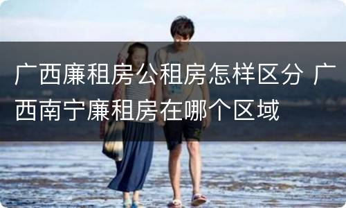 广西廉租房公租房怎样区分 广西南宁廉租房在哪个区域