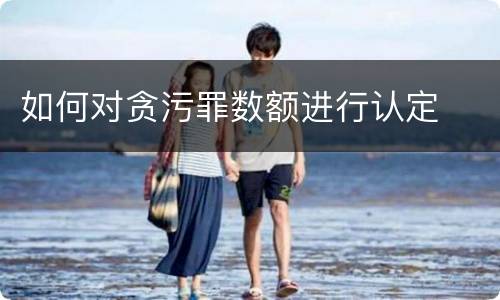 如何对贪污罪数额进行认定
