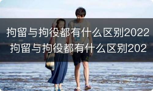 拘留与拘役都有什么区别2022 拘留与拘役都有什么区别2022年