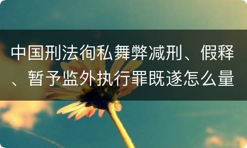 中国刑法徇私舞弊减刑、假释、暂予监外执行罪既遂怎么量刑