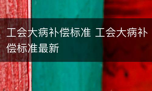 工会大病补偿标准 工会大病补偿标准最新