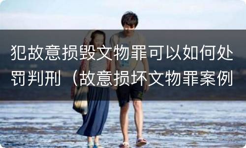 犯故意损毁文物罪可以如何处罚判刑（故意损坏文物罪案例）
