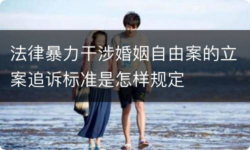 法律暴力干涉婚姻自由案的立案追诉标准是怎样规定