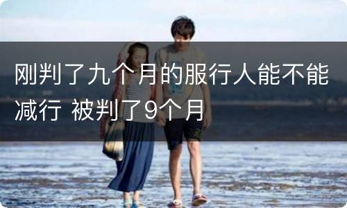 刚判了九个月的服行人能不能减行 被判了9个月