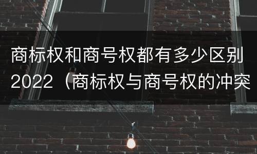 商标权和商号权都有多少区别2022（商标权与商号权的冲突以及解决）