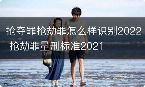 抢夺罪抢劫罪怎么样识别2022 抢劫罪量刑标准2021
