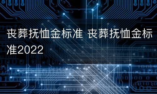 丧葬抚恤金标准 丧葬抚恤金标准2022
