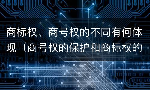 商标权、商号权的不同有何体现（商号权的保护和商标权的保护一样是全国性范围的）