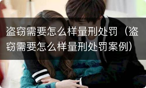 盗窃需要怎么样量刑处罚（盗窃需要怎么样量刑处罚案例）