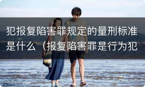 犯报复陷害罪规定的量刑标准是什么（报复陷害罪是行为犯吗）