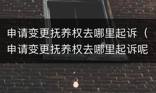 申请变更抚养权去哪里起诉（申请变更抚养权去哪里起诉呢）