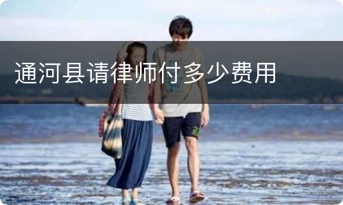 通河县请律师付多少费用