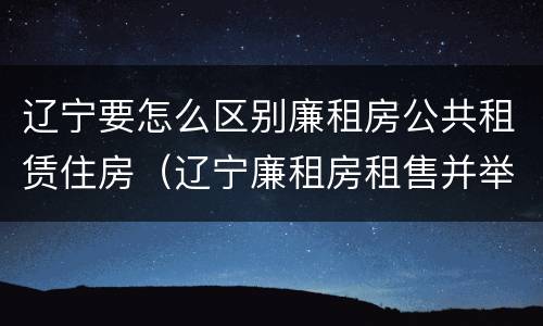 辽宁要怎么区别廉租房公共租赁住房（辽宁廉租房租售并举）
