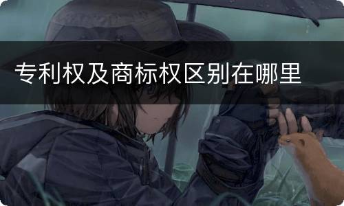 专利权及商标权区别在哪里