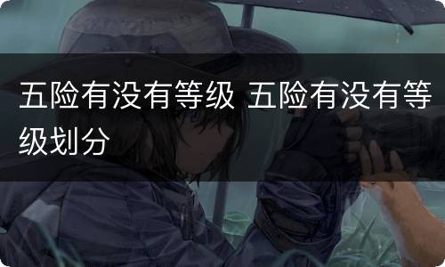 五险有没有等级 五险有没有等级划分