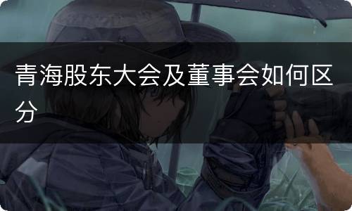 青海股东大会及董事会如何区分