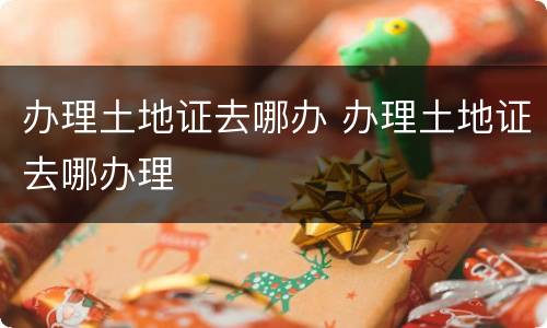 办理土地证去哪办 办理土地证去哪办理