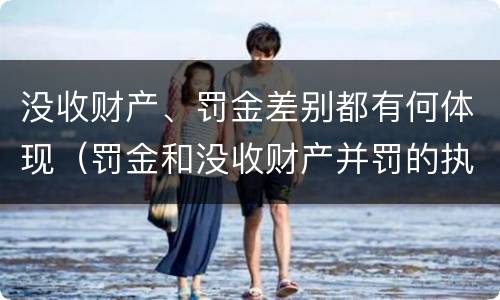 没收财产、罚金差别都有何体现（罚金和没收财产并罚的执行顺序）