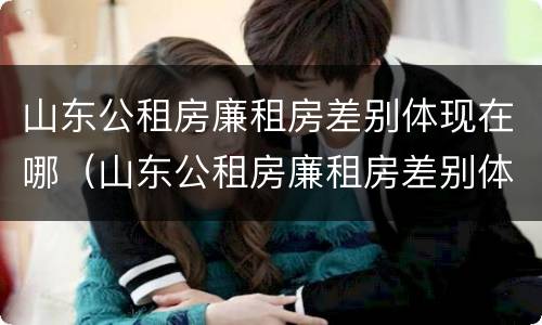 山东公租房廉租房差别体现在哪（山东公租房廉租房差别体现在哪些方面）