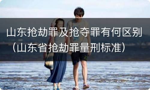 山东抢劫罪及抢夺罪有何区别（山东省抢劫罪量刑标准）