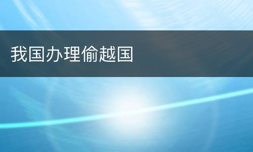 我国办理偷越国