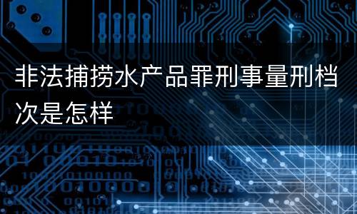 非法捕捞水产品罪刑事量刑档次是怎样