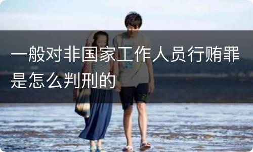 一般对非国家工作人员行贿罪是怎么判刑的