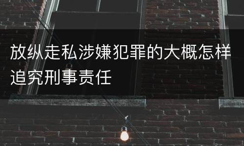 放纵走私涉嫌犯罪的大概怎样追究刑事责任