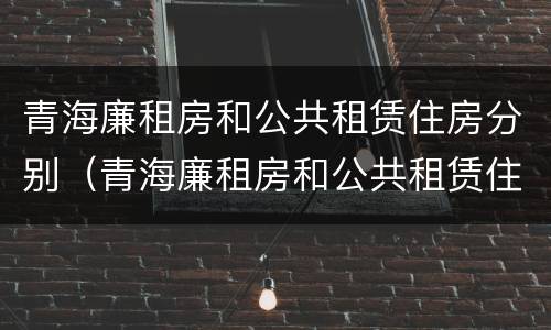 青海廉租房和公共租赁住房分别（青海廉租房和公共租赁住房分别是什么）