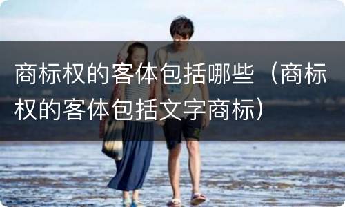 商标权的客体包括哪些（商标权的客体包括文字商标）
