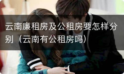 云南廉租房及公租房要怎样分别（云南有公租房吗）