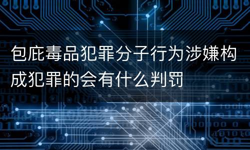 包庇毒品犯罪分子行为涉嫌构成犯罪的会有什么判罚