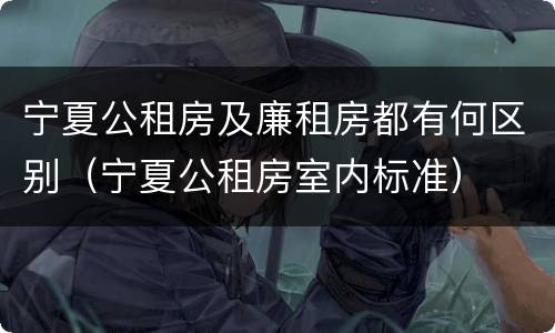宁夏公租房及廉租房都有何区别（宁夏公租房室内标准）