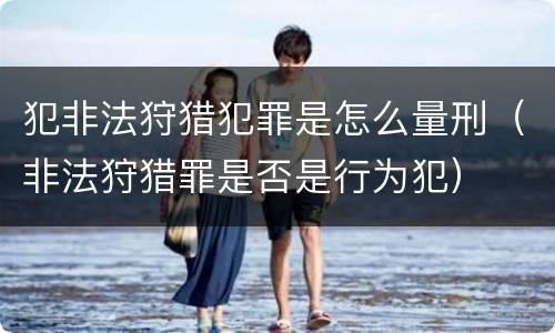 犯非法狩猎犯罪是怎么量刑（非法狩猎罪是否是行为犯）