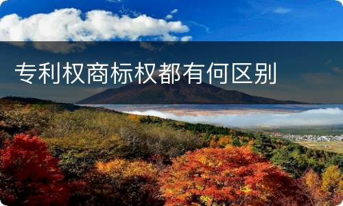 专利权商标权都有何区别