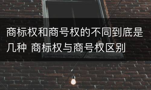 商标权和商号权的不同到底是几种 商标权与商号权区别