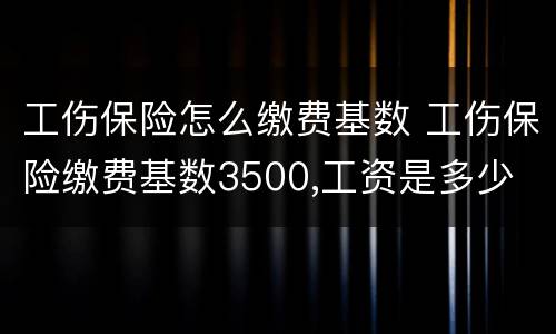 工伤保险怎么缴费基数 工伤保险缴费基数3500,工资是多少