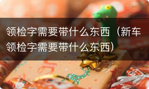 领检字需要带什么东西（新车领检字需要带什么东西）