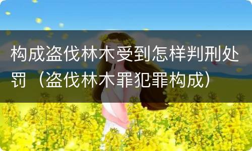 构成盗伐林木受到怎样判刑处罚（盗伐林木罪犯罪构成）