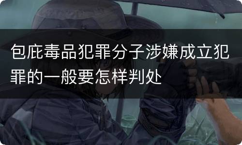 包庇毒品犯罪分子涉嫌成立犯罪的一般要怎样判处