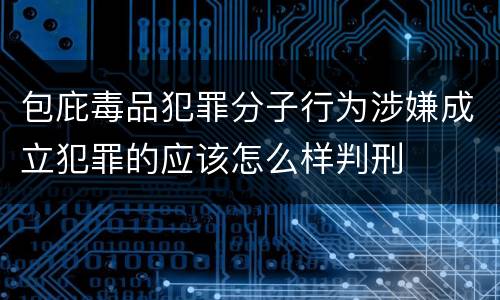 包庇毒品犯罪分子行为涉嫌成立犯罪的应该怎么样判刑